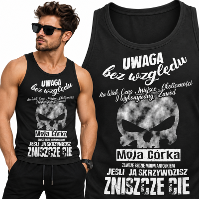 TANK TOP ŚMIESZNY MOJA CÓRKA